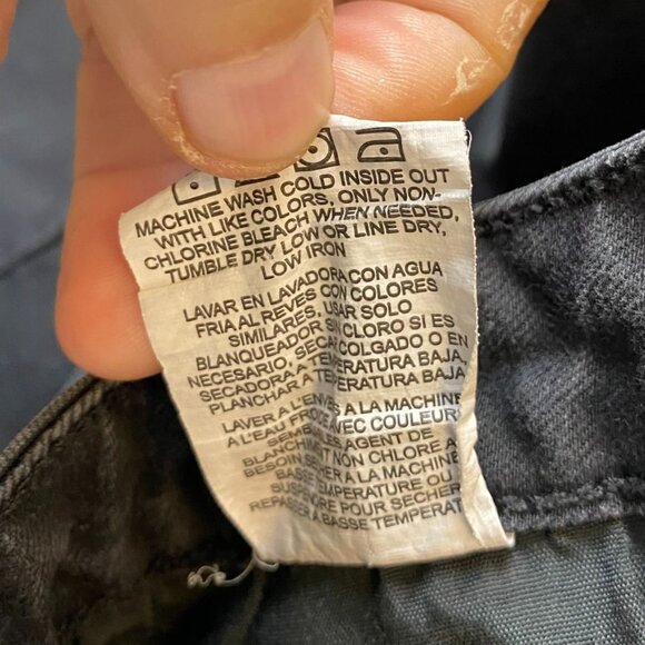 Lee Women's Jeans Size 14P Regular Fit Bootcut Mid-Rise Black Denim Casual Y2K - Picture 9 of 13